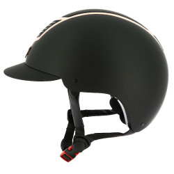 Capacete Equithème Airy Ouro rosa / preto