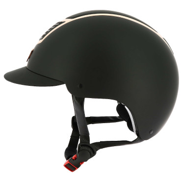 Capacete Equithème Airy Ouro rosa / preto
