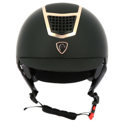Capacete Equithème Airy Ouro rosa / preto
