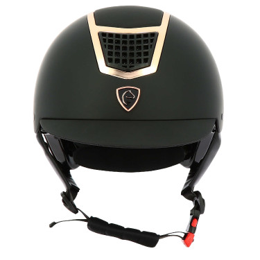Capacete Equithème Airy Ouro rosa / preto
