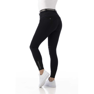 Calça Equithème Safir Preto / azul