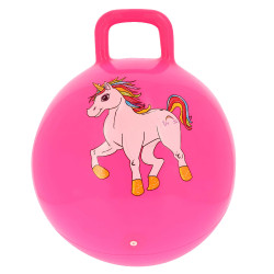 Bola saltitante Equi-Kids Unicórnio Rosa fluorescente
