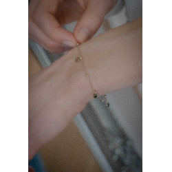 Pulseira Pénélope Eugénie dourada Dourado Ouro