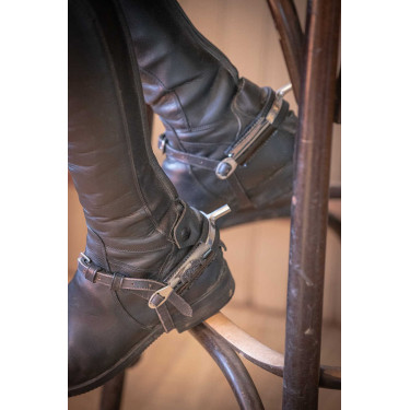 Cobre esporas Pénélope Spurs Preto