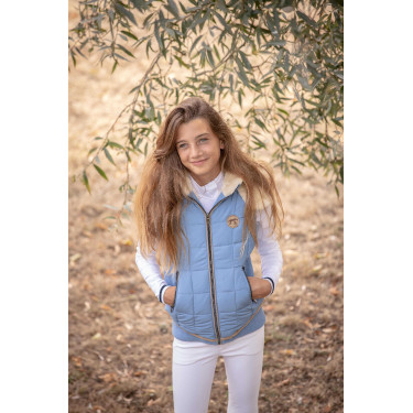 Colete acolchoado Pénélope Roger sem mangas Azul ártico