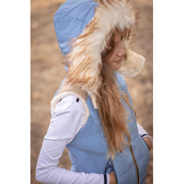 Colete acolchoado Pénélope Roger sem mangas Azul ártico