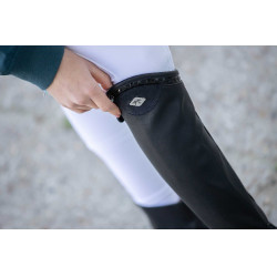 Mini chaps Pénélope Softy Preto