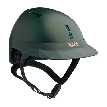 Capacete de equitação NACA Gravity S Verde fosco