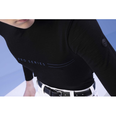 Camiseta Pro Series Canter de mangas compridas Preto