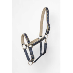 Cabeçada Lami-Cell Elegance Marinho / champanhe Azul