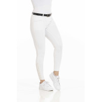Calça Equithème Claudine com fundo de silicone Branco