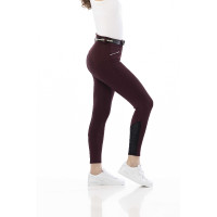Calça Equithème Claudine com fundo de silicone Branco