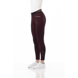 Calça Equithème Claudine com fundo de silicone Bordéus Bord&amp;amp;amp;amp;amp;ocirc;