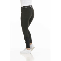 Calça Equithème Claudine com fundo de silicone Verde escuro