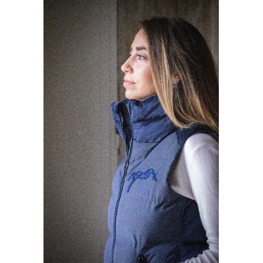 Colete acolchoado sem mangas Pénélope Sonia Azul-marinho