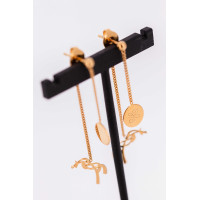 Brincos Pénélope Yuna Dourada Ouro