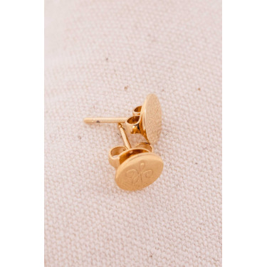 Brincos de pressão Pénélope Lou Arabesque Dourada Ouro