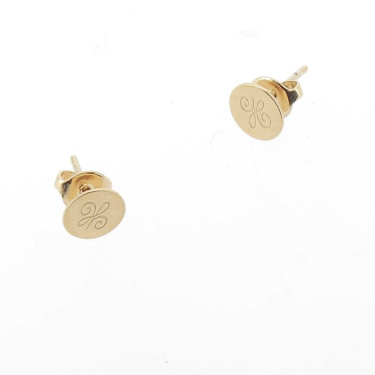 Brincos de pressão Pénélope Lou Arabesque Dourada Ouro