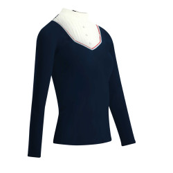 Polo Equithème Cabourg lange mouwen Azul-marinho