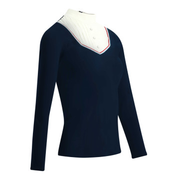 Polo Equithème Cabourg lange mouwen Azul-marinho