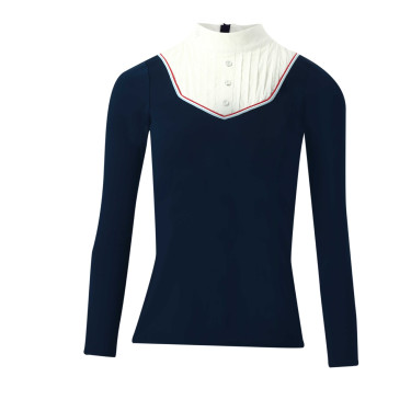 Polo Equithème Cabourg lange mouwen Azul-marinho