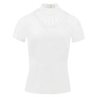 Polo Equithème London de mangas curtas Branco