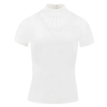 Polo Equithème London de mangas curtas Branco Polo Equithème London de mangas curtas Branco