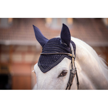 Touca para cavalos New Strass Pénélope Azul-marinho