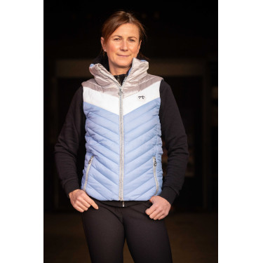 Casaco acolchoado Pénélope Camelia Azul ártico