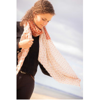 Estola Alix Pénélope Cru / ferrugem Branco