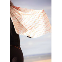 Estola Alix Pénélope Cru / ferrugem Branco