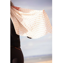 Estola Alix Pénélope Cru / ferrugem Branco