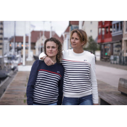 Camisola Pénélope x Saint James Maelle Cru / marinho / vermelho Motivos