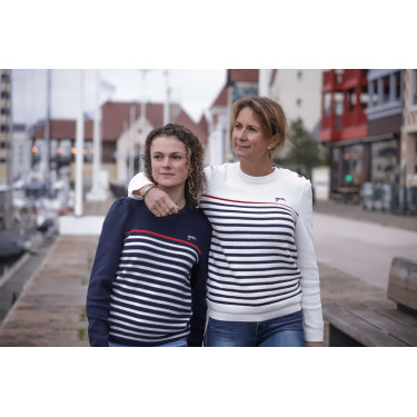 Camisola Pénélope x Saint James Maelle Cru / marinho / vermelho Motivos