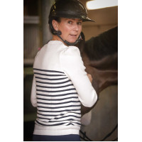 Camisola Pénélope x Saint James Maelle Cru / marinho / vermelho Motivos Camisola Pénélope x Saint James Maelle Cru / marinho / vermelho Motivos