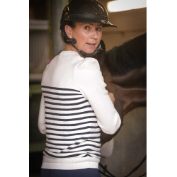 Camisola Pénélope x Saint James Maelle Cru / marinho / vermelho Motivos