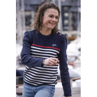 Camisola Pénélope x Saint James Maelle Marinho / cru / vermelho Motivos Camisola Pénélope x Saint James Maelle Marinho / cru / vermelho Motivos