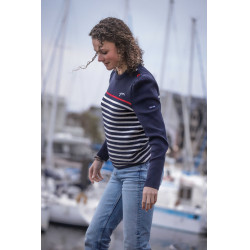 Camisola Pénélope x Saint James Maelle Marinho / cru / vermelho Motivos Camisola Pénélope x Saint James Maelle Marinho / cru / vermelho Motivos
