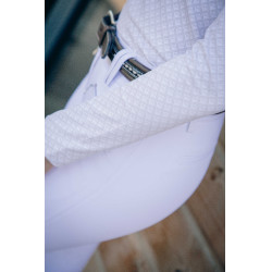 Polo de competição Sevilha Pénélope de mangas compridas Branco