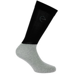Meias Equithème Compet Eu te amo Preto / cinza Cinzento