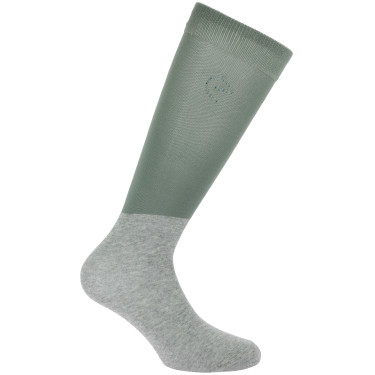 Meias Equithème Compet Eu te amo Verde-sálvia / cinza