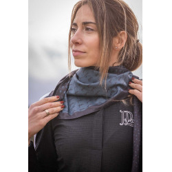 Lenço Pénélope Mya Preto / azul-petróleo