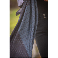 Lenço Pénélope Mya Cru / ferrugem Branco