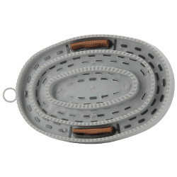 Escova Equithème Eu te amo Cinzento