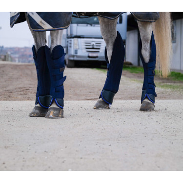 Guétras de transporte Equithème Classic Azul-marinho
