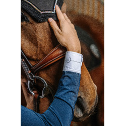 Camisa Equithème Julia Azul-marinho Camisa Equithème Julia Azul-marinho