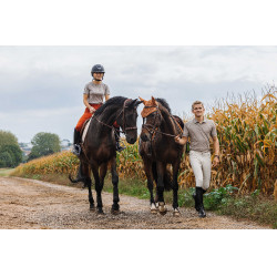 Camiseta Equithème Marion  Cinzento-acastanhado Castanho