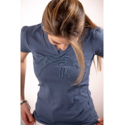 Polo Iliana Penélope Azul / cinza Polo Iliana Penélope Azul / cinza