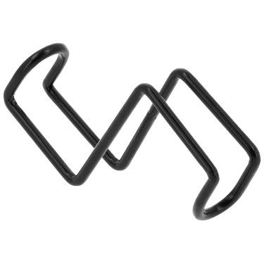 Suporte curto para cabeçada Hippotonic com ganchos Preto