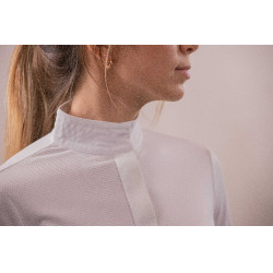 Polo de competição Pénélope Las Honey de mangas compridas Branco